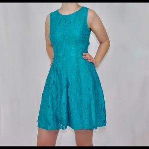 🌫Blue Lace Form-Fitting Dress🌫